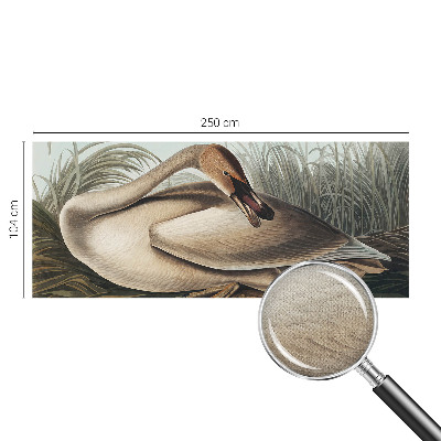 Zelfklevend fotobehang op maat met een natuurlijke vogelprint