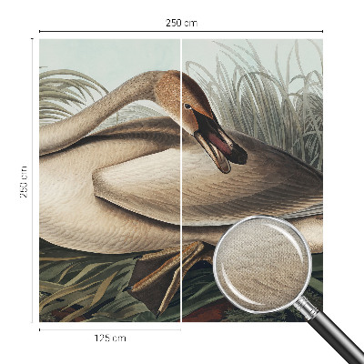 Zelfklevend fotobehang op maat met een natuurlijke vogelprint