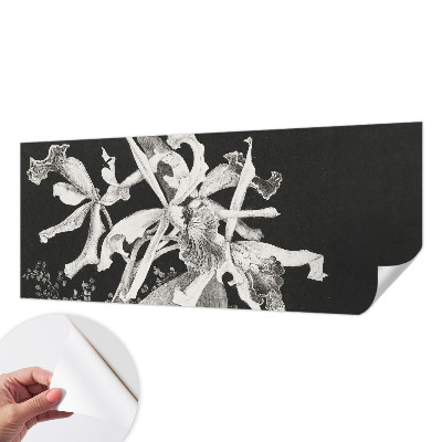Foto behang voor de kinderkamer met een illustratie van een orchidee