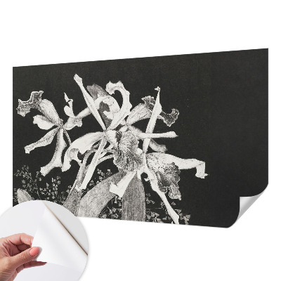 Foto behang voor de kinderkamer Orchidee illustratie