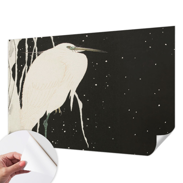 Fotobehang kinderkamer met een wintervogelmotief