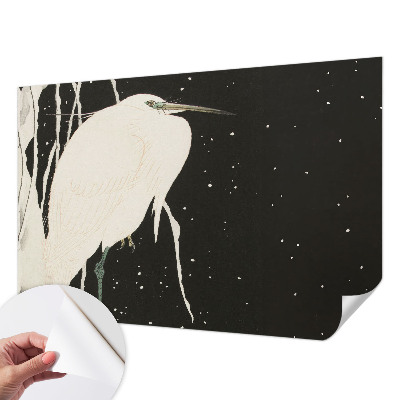 Fotobehang kinderkamer met een wintervogelmotief