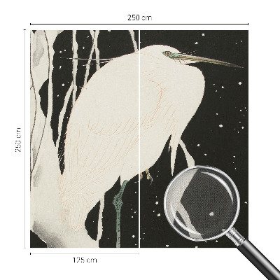 Fotobehang kinderkamer met een wintervogelmotief
