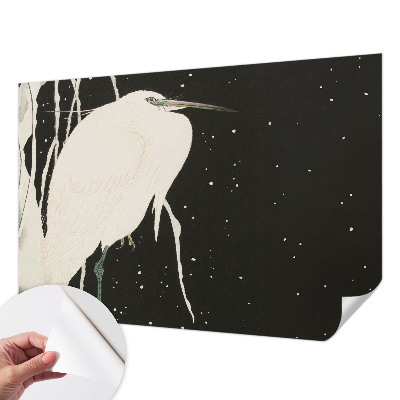 Fotobehang kinderkamer met een wintervogelmotief