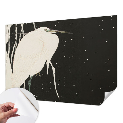 Fotobehang kinderkamer met een wintervogelmotief