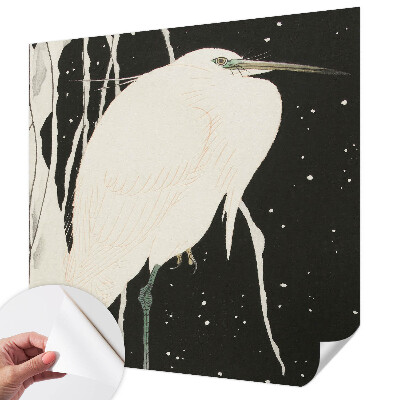 Fotobehang kinderkamer met een wintervogelmotief