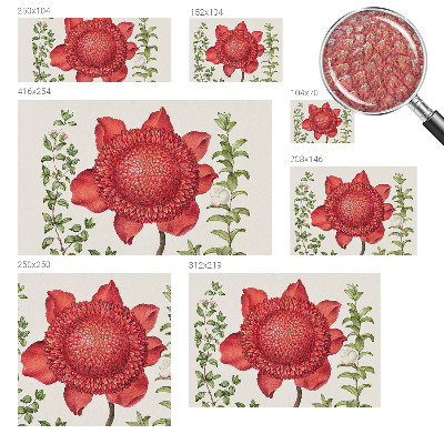 Zelfklevend fotobehang op maat Bloemige elegantie