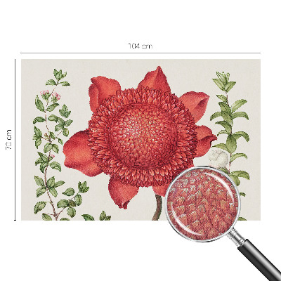 Zelfklevend fotobehang op maat Bloemige elegantie