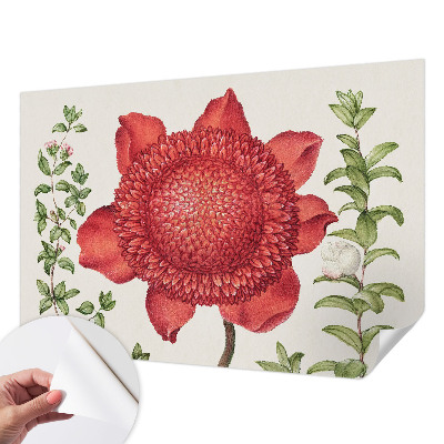 Zelfklevend fotobehang op maat met bloemig elegant patroon