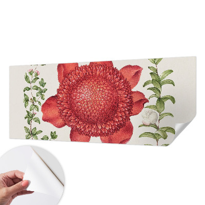 Zelfklevend fotobehang op maat met bloemig elegant patroon
