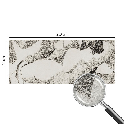 Fotobehang voor de kinderkamer Een liggende figuur