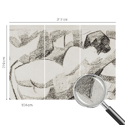 Fotobehang voor de kinderkamer Een liggende figuur