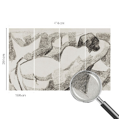 Fotobehang voor de kinderkamer Een liggende figuur