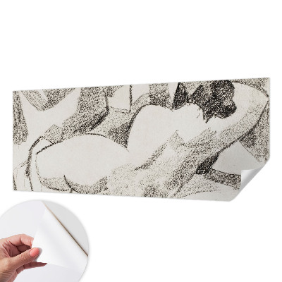 Fotobehang voor de kinderkamer met een liggende figuur als motief