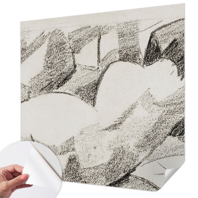 Fotobehang voor de kinderkamer Een liggende figuur