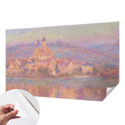 Fotobehang babykamer met afbeelding van een charmant stadje