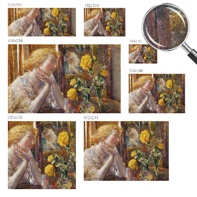 Fotobehang tienerkamer Vrouw met rozen