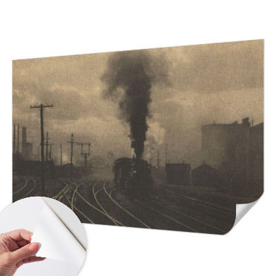 Fotobehang zelfklevend met industrieel landschap als motief