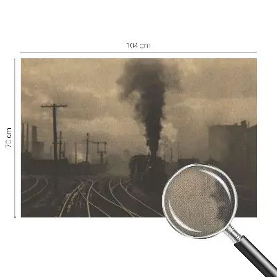Fotobehang zelfklevend met industrieel landschap als motief