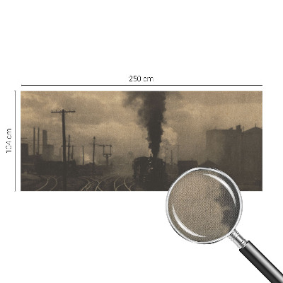 Fotobehang zelfklevend met industrieel landschap als motief