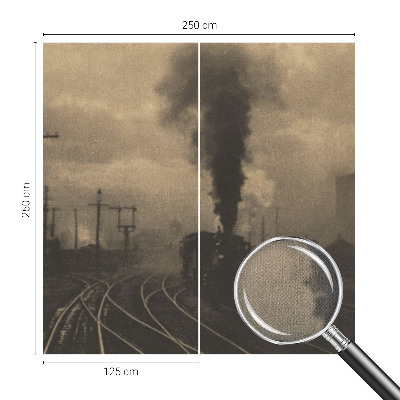 Fotobehang zelfklevend met industrieel landschap als motief