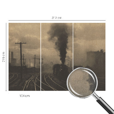 Fotobehang zelfklevend met industrieel landschap als motief