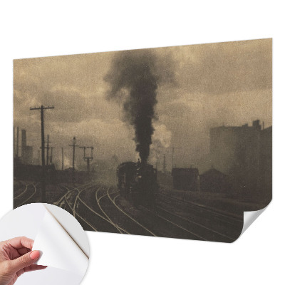 Fotobehang zelfklevend met industrieel landschap als motief