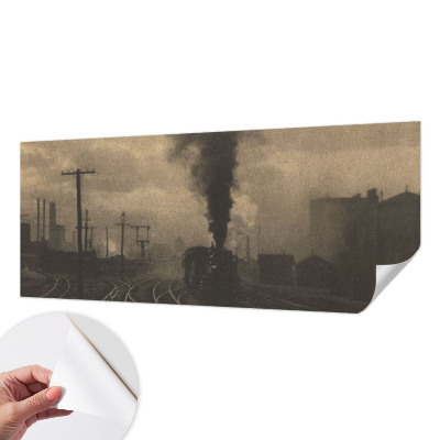 Fotobehang zelfklevend met industrieel landschap als motief