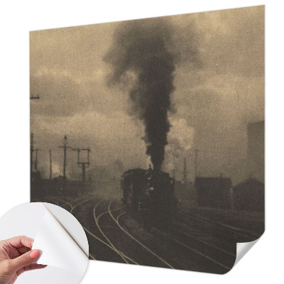Fotobehang zelfklevend met industrieel landschap als motief
