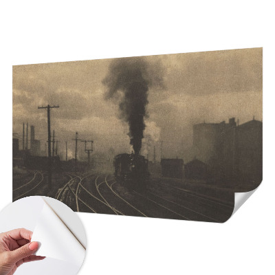 Fotobehang zelfklevend met industrieel landschap als motief