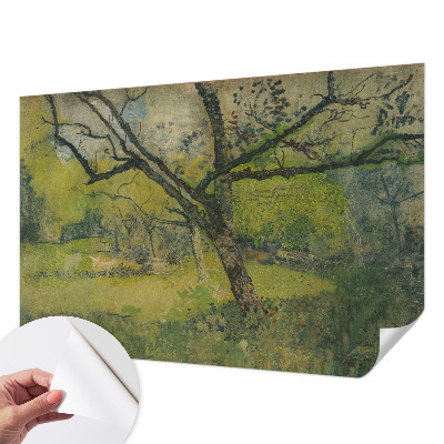 Zelfklevend fotobehang op maat met een groen landschap