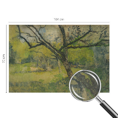 Zelfklevend fotobehang op maat Groen landschap