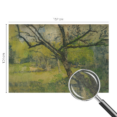 Zelfklevend fotobehang op maat Groen landschap