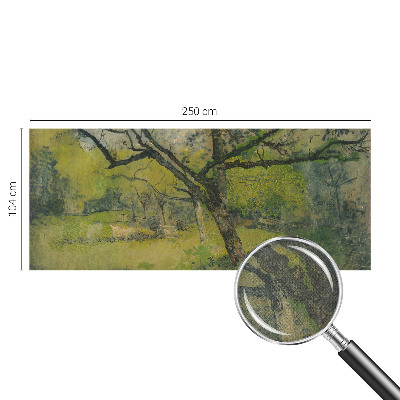 Zelfklevend fotobehang op maat met een groen landschap