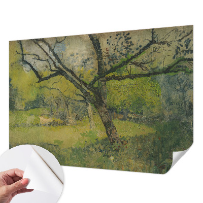 Zelfklevend fotobehang op maat Groen landschap