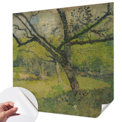 Zelfklevend fotobehang op maat Groen landschap