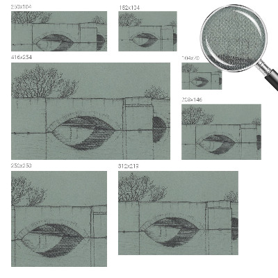 3D fotobehang Boogbrug