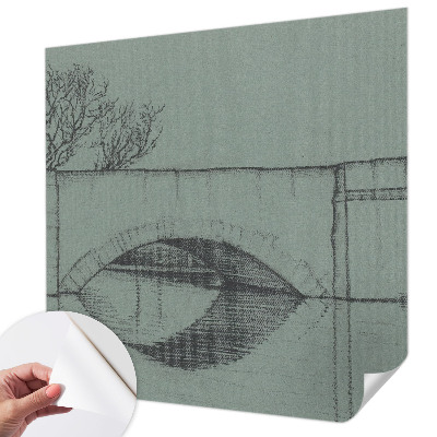 3D fotobehang Boogbrug