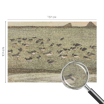 Zelfklevende behangsticker met een ontwerp van vredesvogels