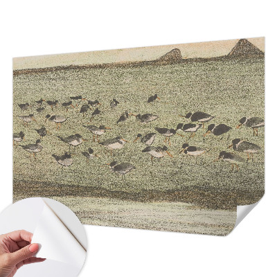 Zelfklevende behangsticker Vogels vrede