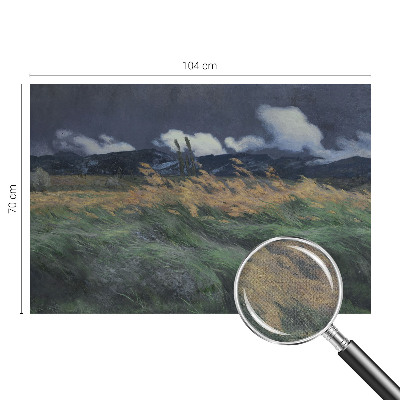 Foto behang voor de kinderkamer Door de wind meegevoerde grassen