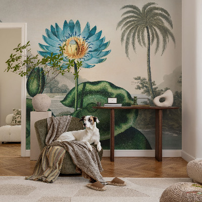 Fotobehang voor de kinderkamer met een exotisch landschap