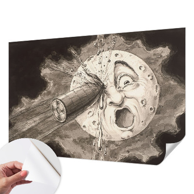 Fotobehang tienerkamer met motief van een kosmische botsing