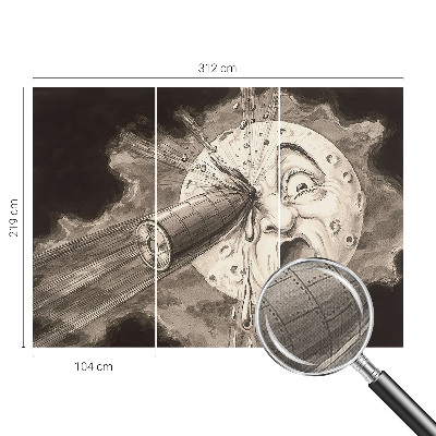 Fotobehang tienerkamer met motief van een kosmische botsing