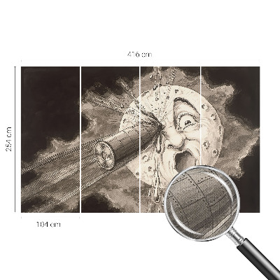 Fotobehang tienerkamer Kosmische botsing