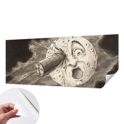 Fotobehang tienerkamer met motief van een kosmische botsing