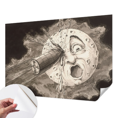 Fotobehang tienerkamer met motief van een kosmische botsing