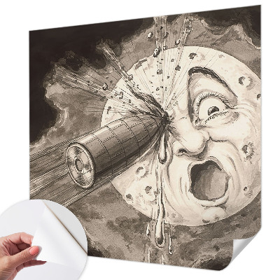 Fotobehang tienerkamer met motief van een kosmische botsing