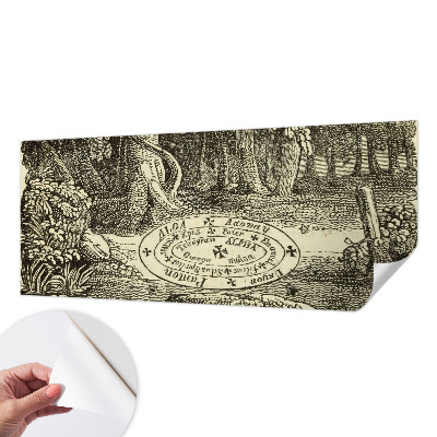 Foto behang voor de keuken met een ontwerp van een magische cirkel