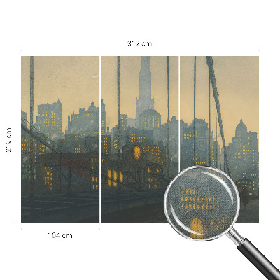 Zelfklevende behangsticker Avondpanorama